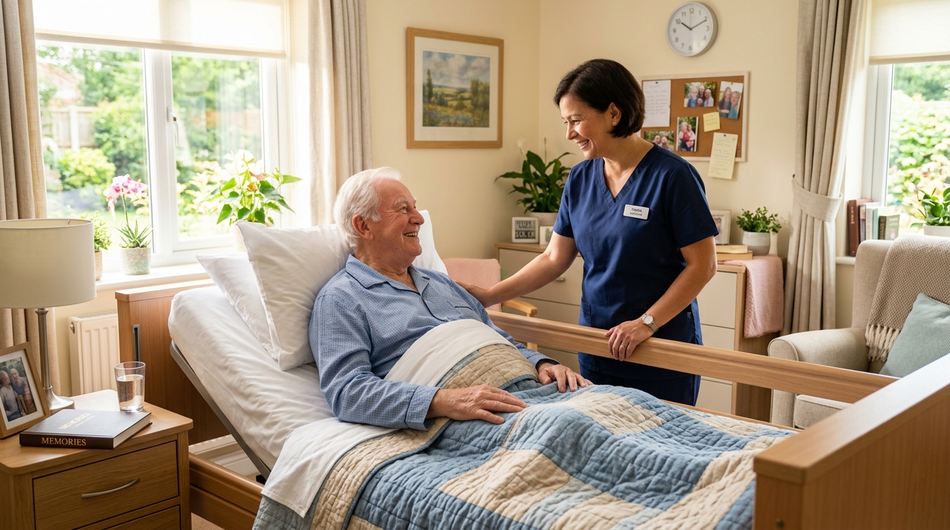A Molly Ryan Care nurse supporting a resident